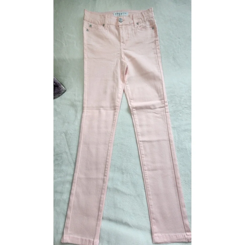 Celebrity Pink Girls Skinny Jeans Size 12 Light Pink Stretch Denim Pants‎